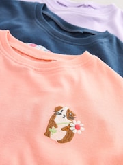 Purple/Pink Character Long Sleeve Tops 3 Pack (3mths-7yrs) - Image 6 of 10