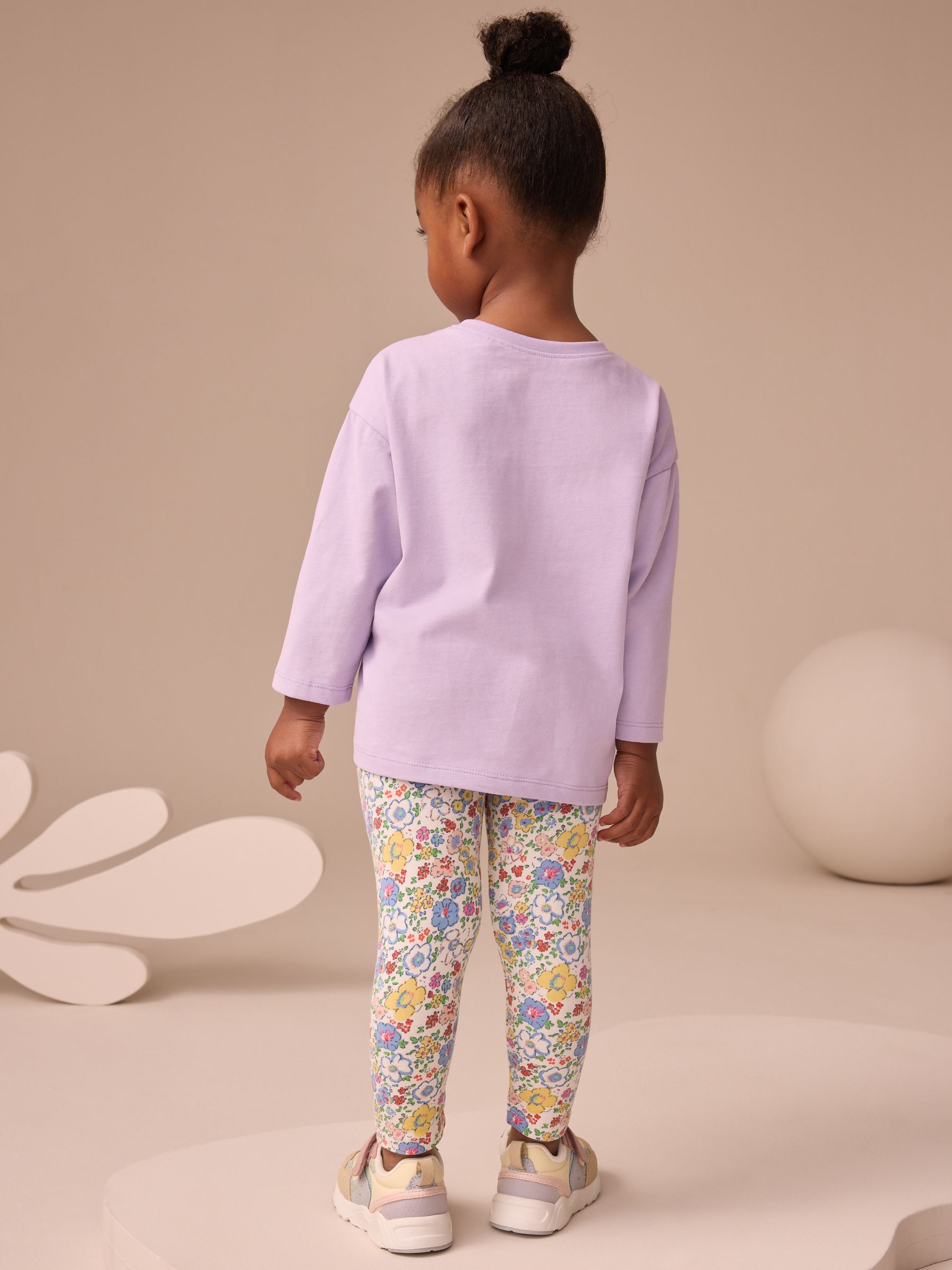 Buy Purple/Pink Character Long Sleeve Tops 3 Pack (3mths-7yrs