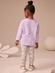 Purple/Pink Character Long Sleeve Tops 3 Pack (3mths-7yrs) - Image 9 of 10