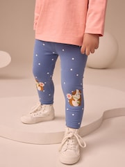 Floral/Navy Leggings 3 Pack (3mths-7yrs) - Image 2 of 10