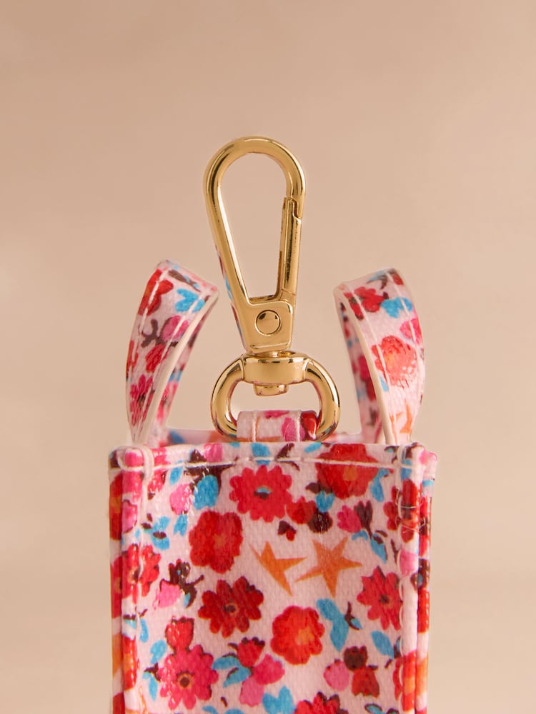 Cath Kidston Pink Star Ditsy Book Bag with Key Ring - Image 5 of 5 Cath Kidston Pink Star Ditsy Book Bag with Key Ring - Image 5 of 5