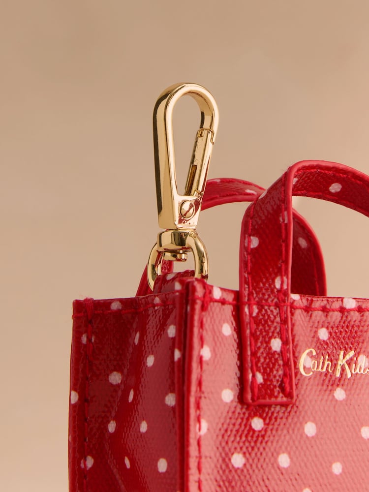 Cath Kidston Red Spot Book Bag with Key Ring - Image 2 of 3