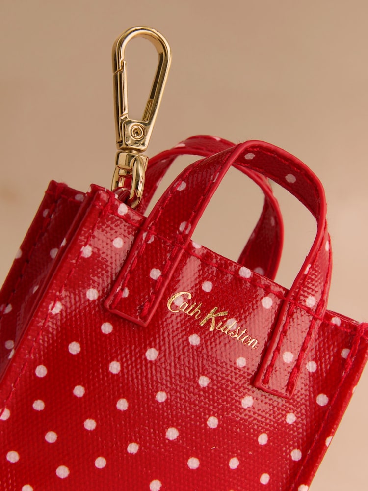 Cath Kidston Red Spot Book Bag with Key Ring - Image 3 of 3