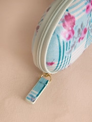 Cath Kidston Green Check Floral Glasses Case Purse - Image 3 of 3