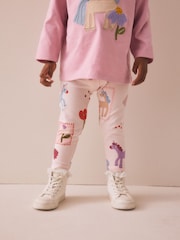 Pink Unicorn Leggings 3 Pack (3mths-7yrs) - Image 2 of 9