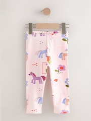 Pink Unicorn Leggings 3 Pack (3mths-7yrs) - Image 6 of 9