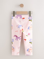 Pink Unicorn Leggings 3 Pack (3mths-7yrs) - Image 7 of 9