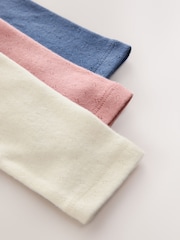 Pink/Blue/Cream Long Sleeve Embroidered Tops (3mths-7yrs) - Image 7 of 7