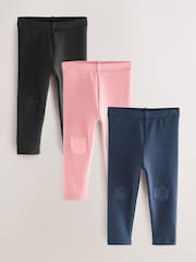 Black/Navy/Pink - Komplet 3 udobnih pajkic (3mes-7let) - Slika 1 iz 7