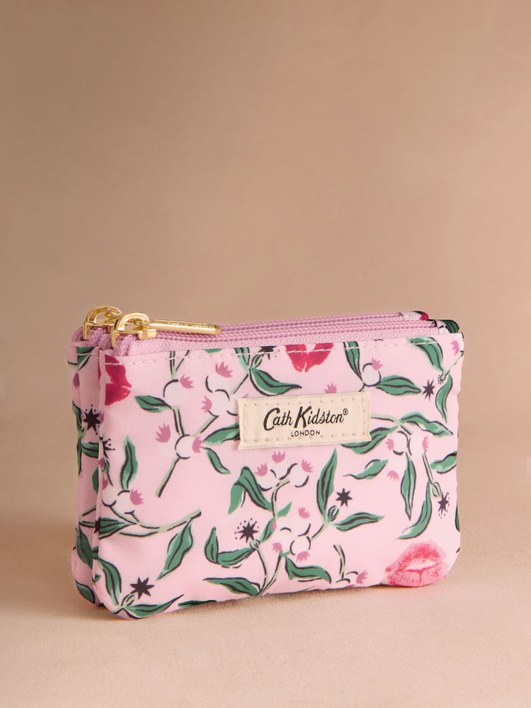 Cath Kidston Pink Kisses Double Zip Purse - Image 1 of 3