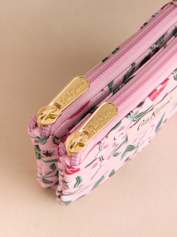 Cath Kidston Pink Kisses Double Zip Purse - Image 2 of 3