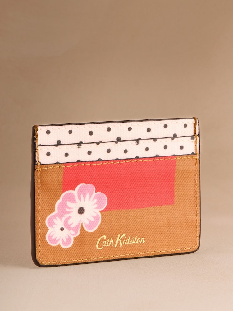Cath Kidston Red Retro Floral Card Holder - Image 1 of 3