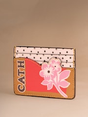 Cath Kidston Red Retro Floral Card Holder - Image 2 of 3
