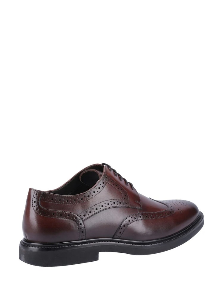 Hush Puppies Brown Kingston Brogue Shoes - Image 2 of 4