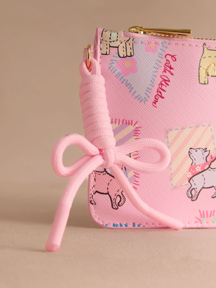 Cath Kidston Pink Teddy Dog Zip-Up Purse - Image 3 of 3