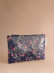 Cath Kidston Navy Star Sprig Zip-Up Purse - Image 1 of 3