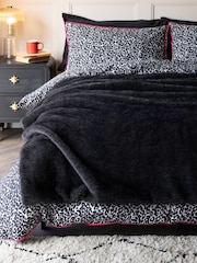 Rockett St George Black Luxe Faux Fur Slogan Throw - Image 2 of 5