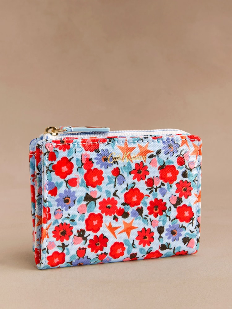 Cath Kidston Blue Star Ditsy Slim Pocket Purse - Image 1 of 3