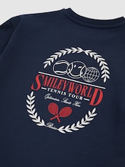 Reiss Navy 13-14 yrs SmileyWorld | Reiss Oversize T-Shirt - Image 5 of 5