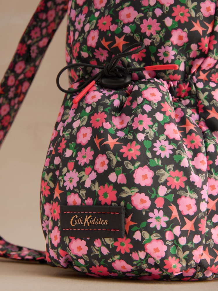 Cath Kidston Black Folding Star Ditsy Femme Utility Backpack - Image 2 of 4