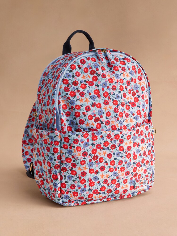 Cath Kidston Blue Star Ditsy Compact Backpack - Image 1 of 4 Cath Kidston Blue Star Ditsy Compact Backpack - Image 1 of 4