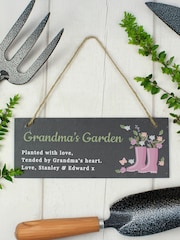 Personalised Slate Garden Sign by PMC - Image 1 of 3