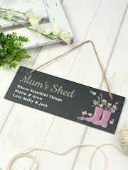 Personalised Slate Garden Sign by PMC - Image 3 of 3