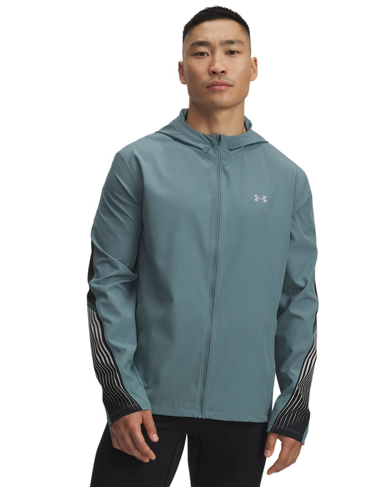 Under Armour Blue Velociti Storm Hooded Jacket - Image 1 of 3