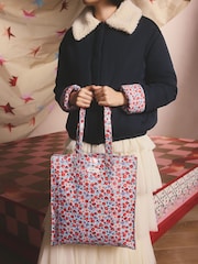 Cath Kidston Blue Folding Star Ditsy Large Book Bag - Image 4 of 7