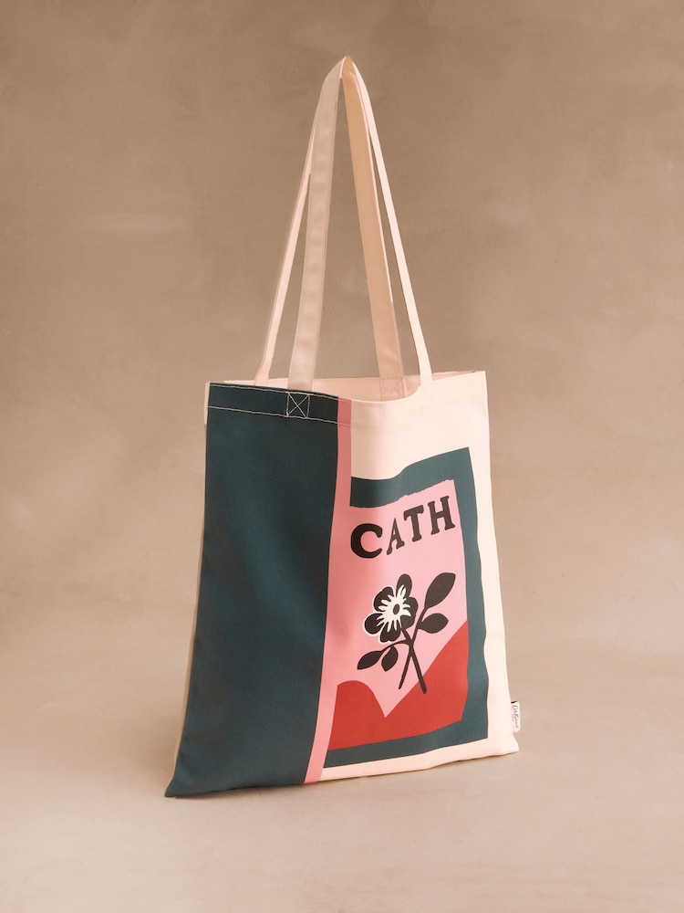 Zelen cvetlični potisk - Cath Kidston retro torba - Slika 1 iz 3