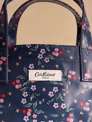 Cath Kidston Navy Star Sprig Small Coated Book Bag - Image 2 of 3