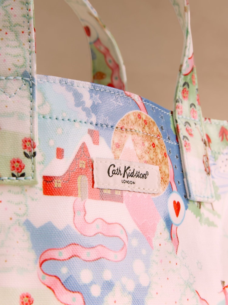 Cath Kidston Christmas Journey Small Coated Book Bag - Image 4 of 4 Cath Kidston Christmas Journey Small Coated Book Bag - Image 4 of 4
