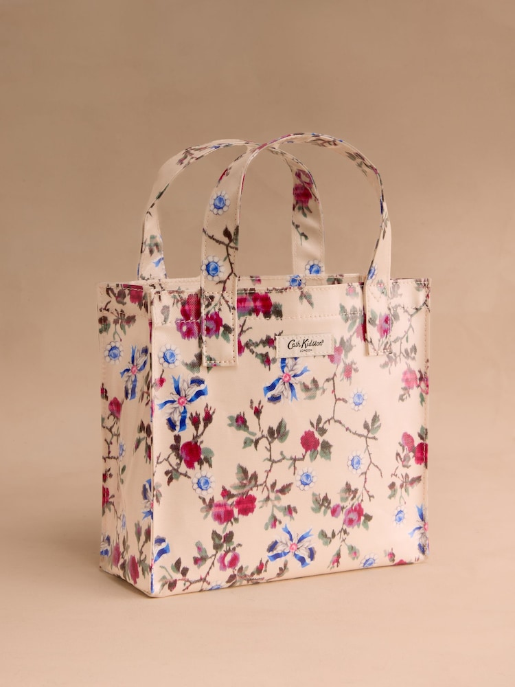 Cath Kidston Cream Acorn Sprig Small Coated Book Bag - Image 1 of 3 Cath Kidston Cream Acorn Sprig Small Coated Book Bag - Image 1 of 3
