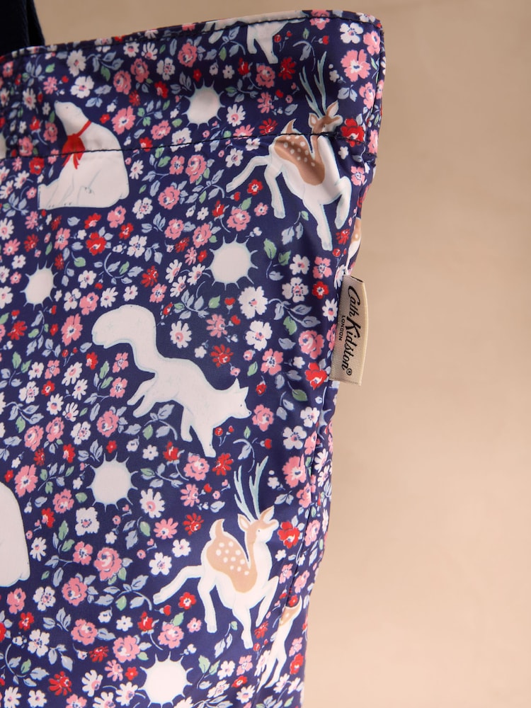 Cath Kidston Navy Polar Ditsy Large Foldaway Tote Bag - Image 2 of 4 Cath Kidston Navy Polar Ditsy Large Foldaway Tote Bag - Image 2 of 4