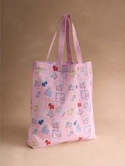 Cath Kidston Pink Teddy Dog Foldaway Tote Bag - Image 1 of 4