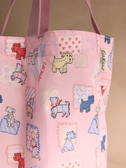 Cath Kidston Pink Teddy Dog Foldaway Tote Bag - Image 2 of 4