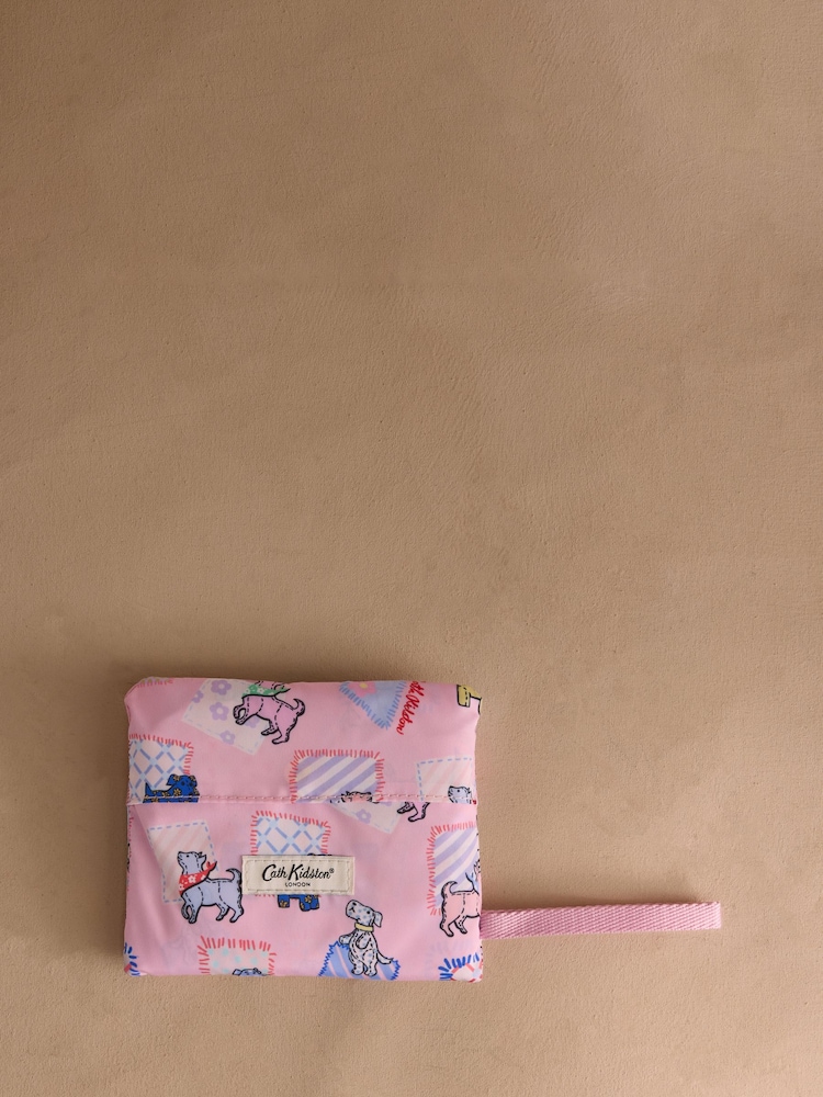 Cath Kidston Pink Teddy Dog Foldaway Tote Bag - Image 4 of 4