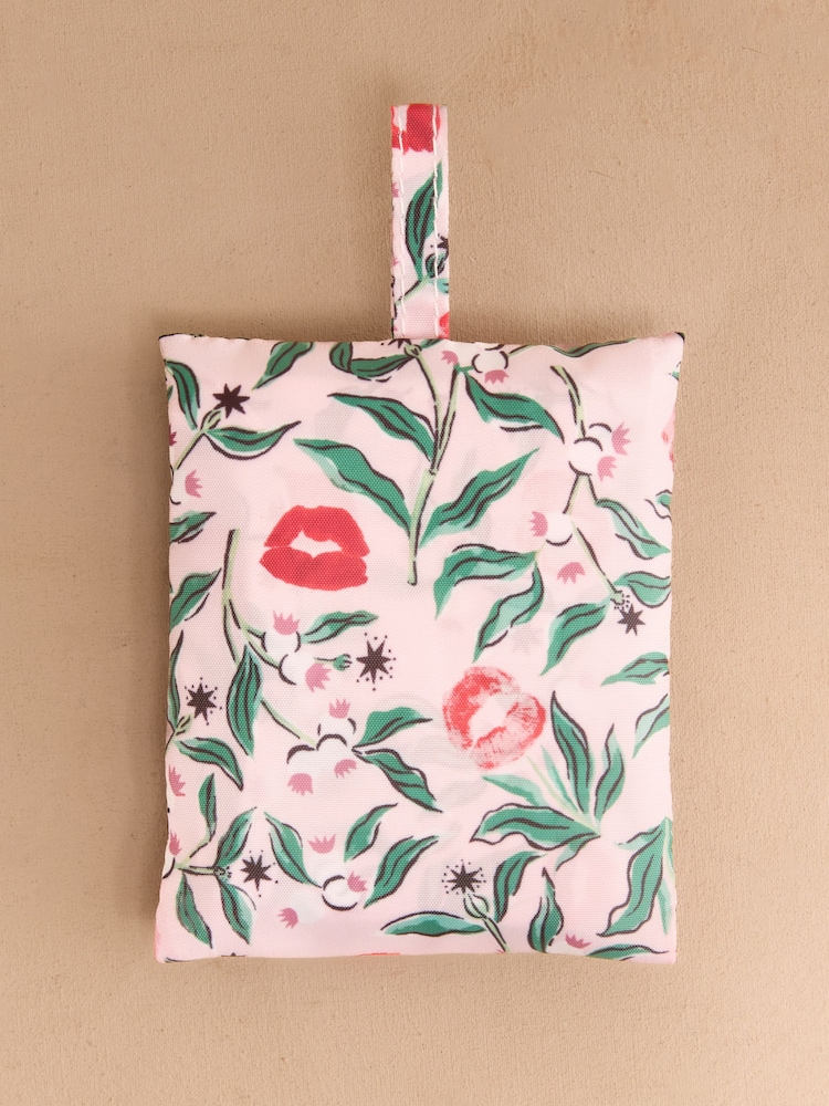 Cath Kidston Pink Kisses Mini Foldaway Shopper Bag - Image 2 of 4