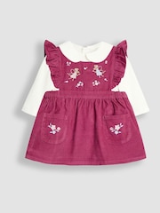 JoJo Maman Bébé Berry Cord Dress & Body Set - Image 1 of 7