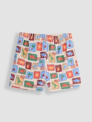JoJo Maman Bébé Stone Dinosaur Towelling 2 Piece - Image 4 of 6