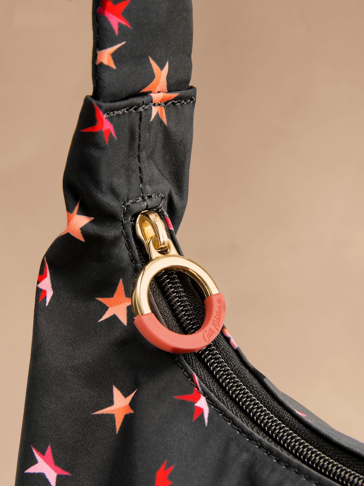 Cath Kidston Black Folding Star Ditsy Sling Cross-Body Bag - Image 3 of 3