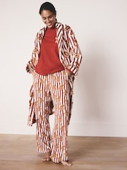 Red Gingerbread Family Matching Christmas Cosy Dressing Gown - Image 2 of 7