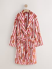 Red Gingerbread Family Matching Christmas Cosy Dressing Gown - Image 5 of 7