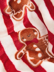 Red Gingerbread Family Matching Christmas Cosy Dressing Gown - Image 6 of 7