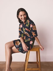 Navy Festive Food Matching Family Nightie - Image 1 of 4