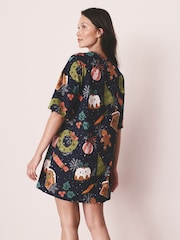 Navy Festive Food Matching Family Nightie - Image 2 of 4