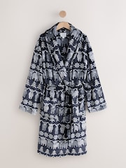 Navy Blue Hamish The Highland Cow Family Matching Christmas Cosy Dressing Gown - Image 10 of 12
