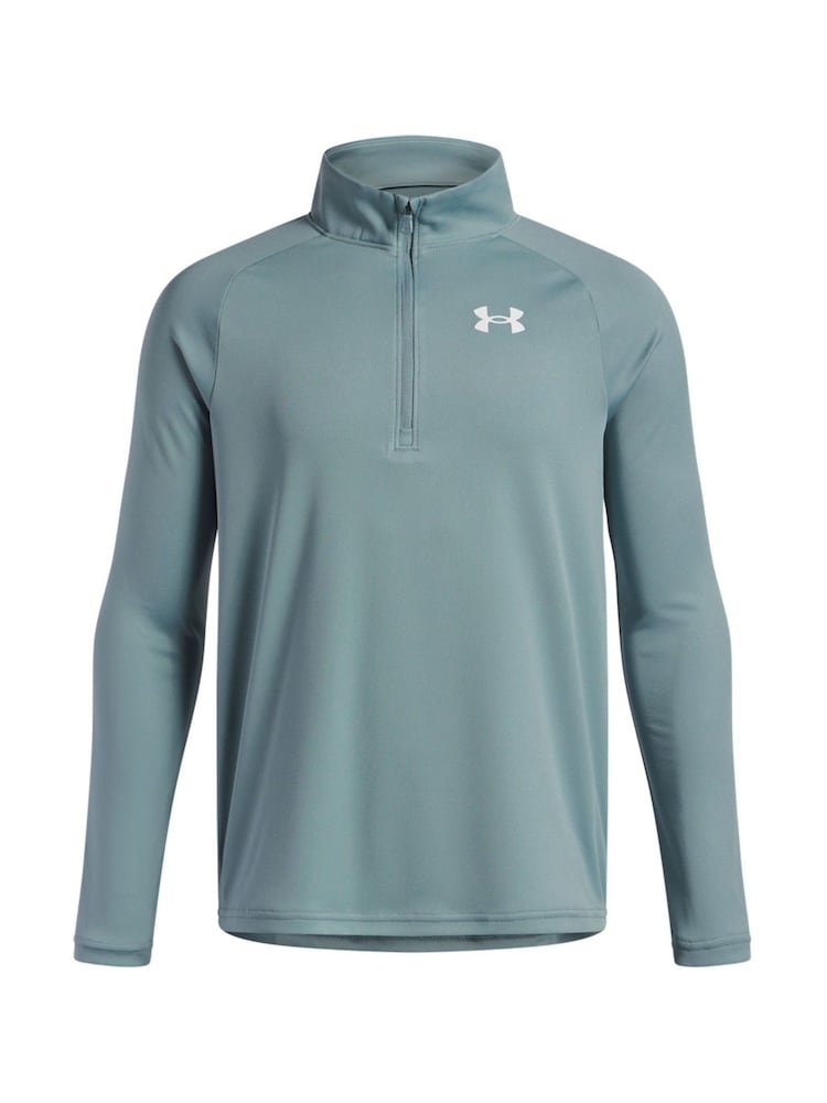 Under Armour Khaki Youth Tech 2.0 1/2 Zip Sweatshirt - Image 1 of 2 Under Armour Khaki Youth Tech 2.0 1/2 Zip Sweatshirt - Image 1 of 2