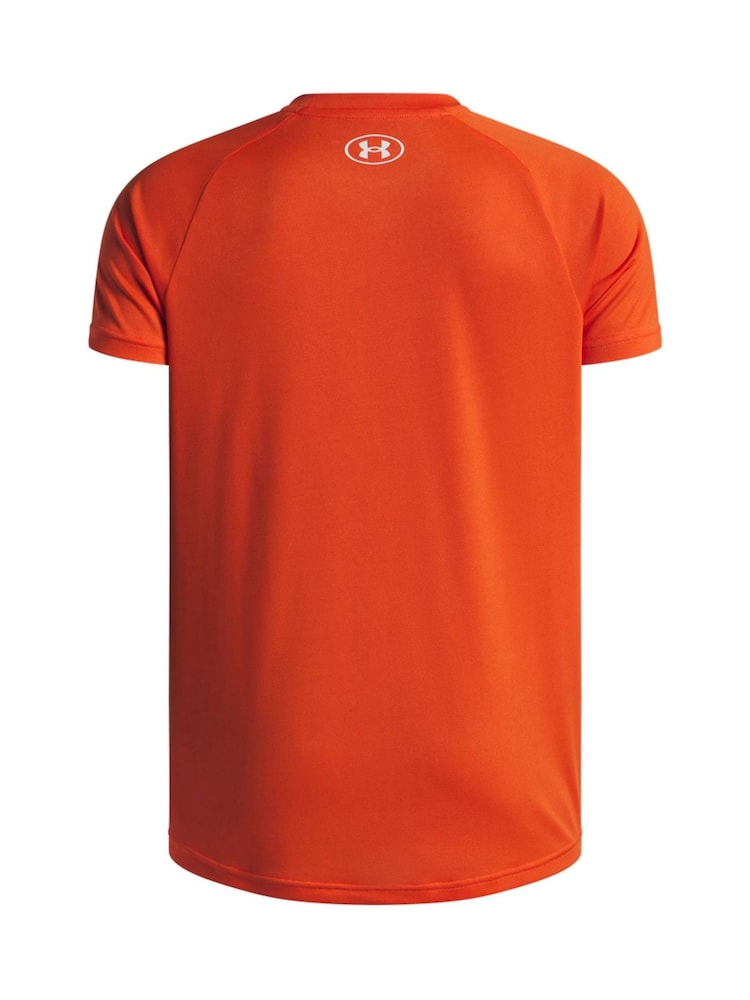Under Armour Orange Cotton Tech 20 Short Sleeve T-Shirt - Image 2 of 2