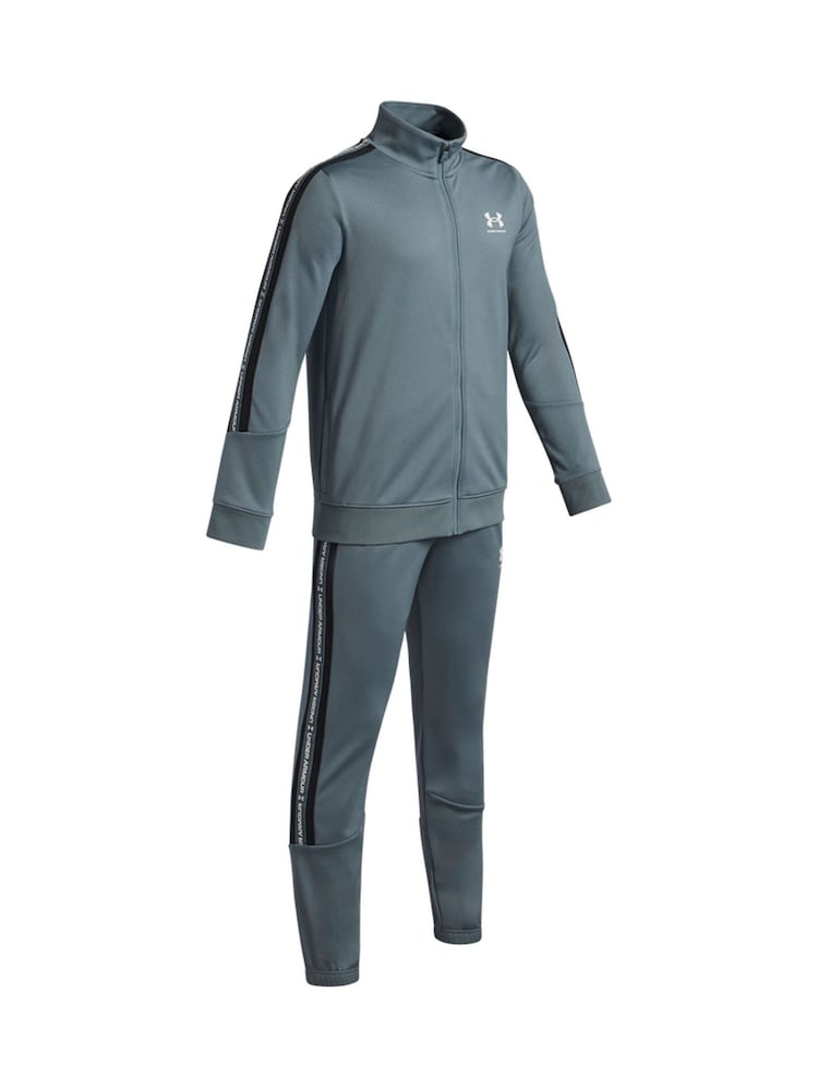 Under Armour Blue Navy Icon Knit Tracksuit - Image 2 of 3 Under Armour Blue Navy Icon Knit Tracksuit - Image 2 of 3